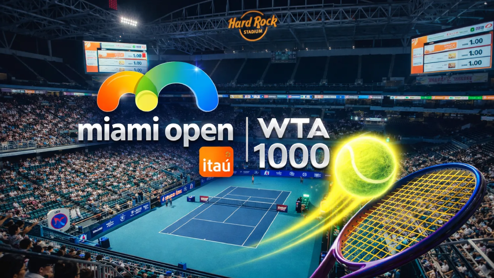 Miami Open Tennis tournament at Hard Rock Stadium Miami