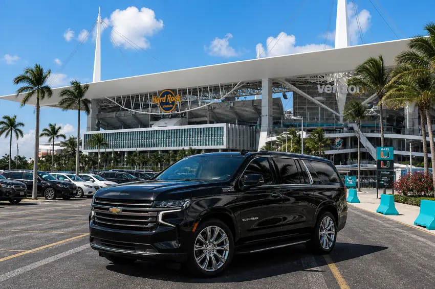 Premium sporting event transportation Miami, Florida