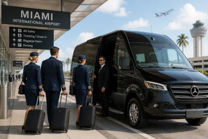 Airline Crew transportation from Miami Airport