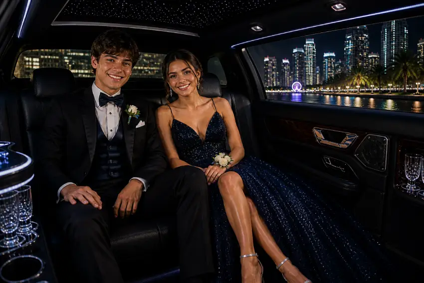 Luxury Prom limo service in Miami