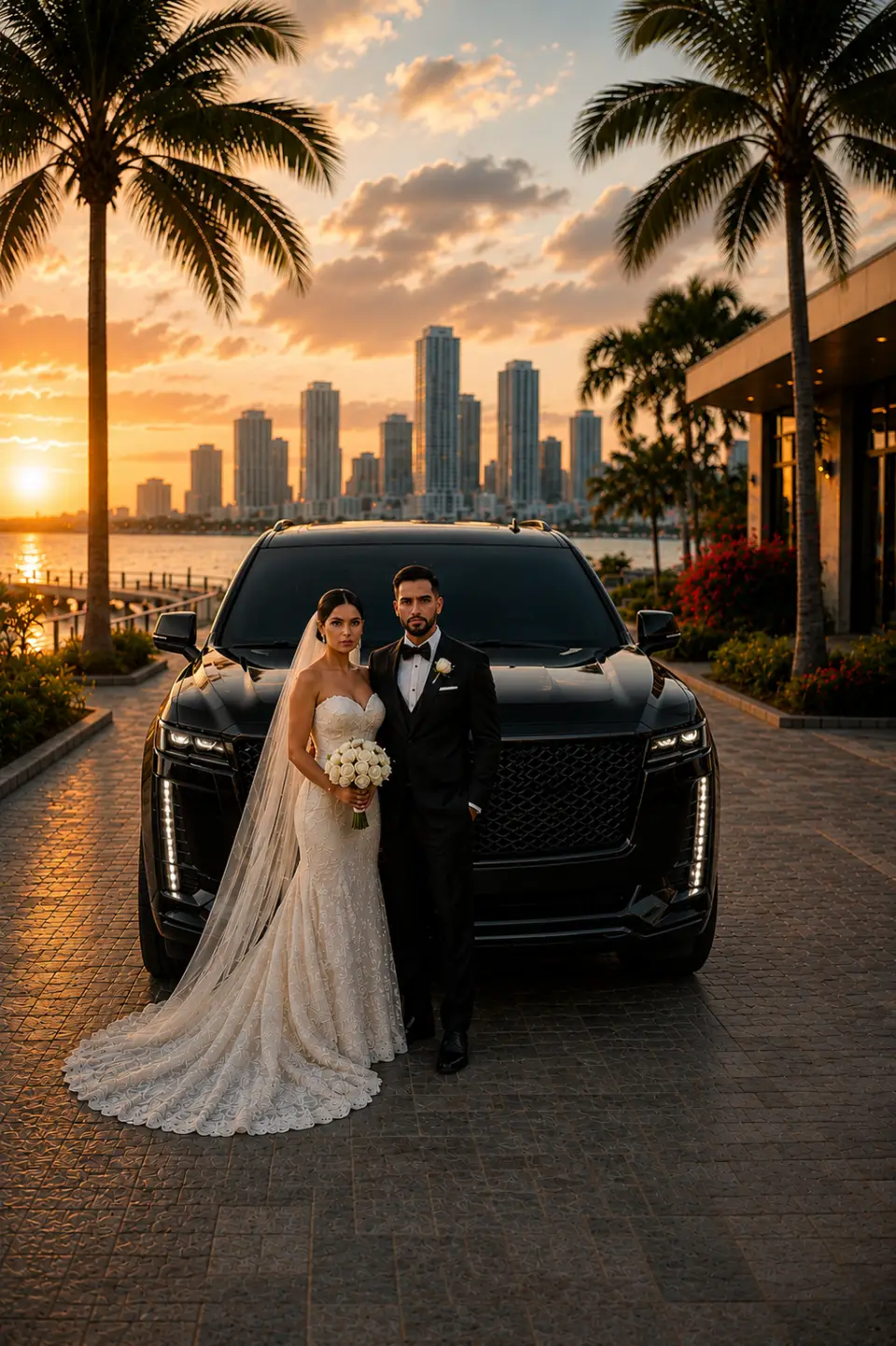 Luxury wedding limo Miami